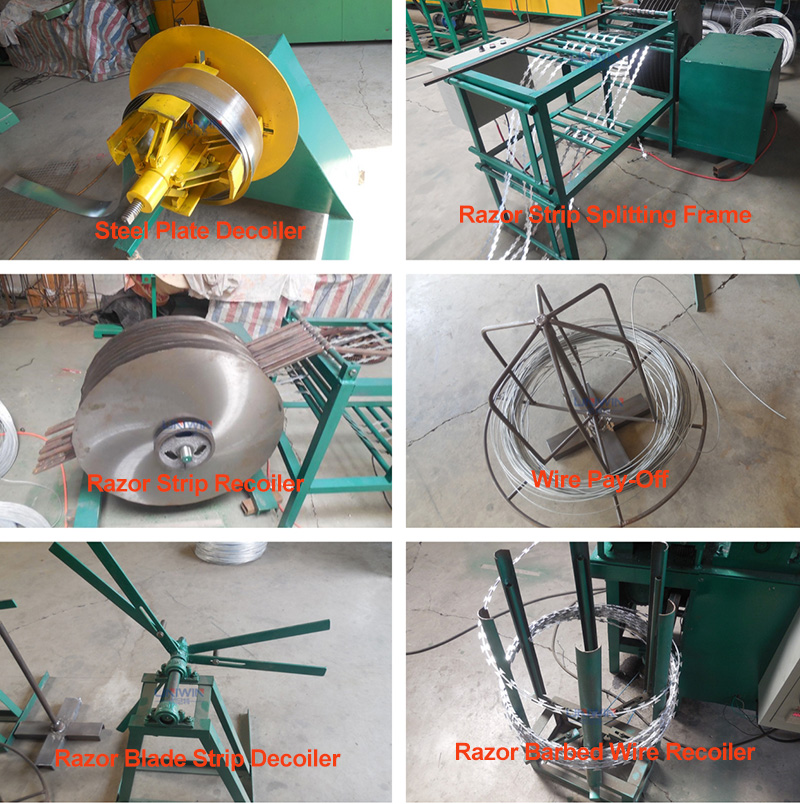 razor barbed wire machine parts