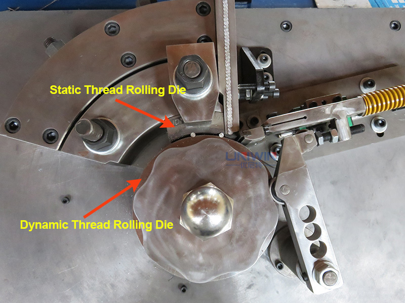 thread rolling die for thread rolling machine