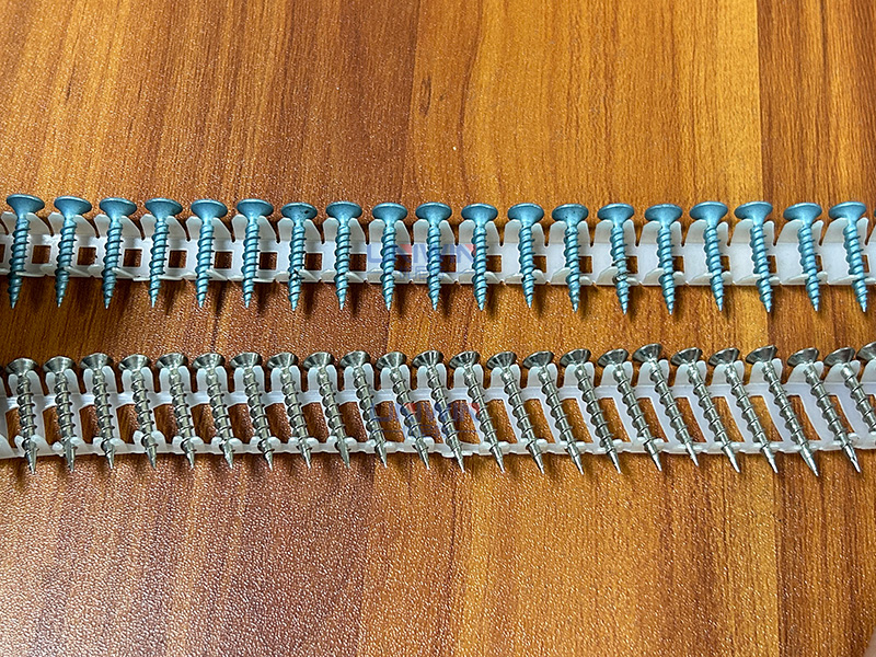 0° and 15° collated screws