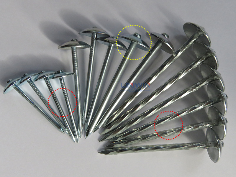 umbrella head roofing nails